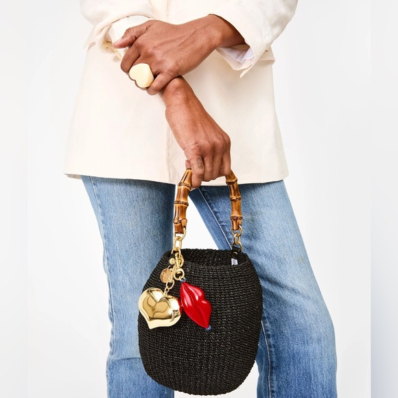 Clare V Red Lips Fob NWT retail $75 - Picture 5 of 7